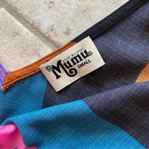 Striped V-Neck Ruffle Hem Tank Top in Multicolor - Picture 3 of 4